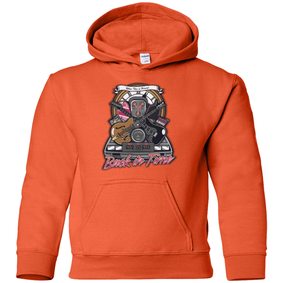 Sweatshirts Orange / YS Back in time Youth Hoodie
