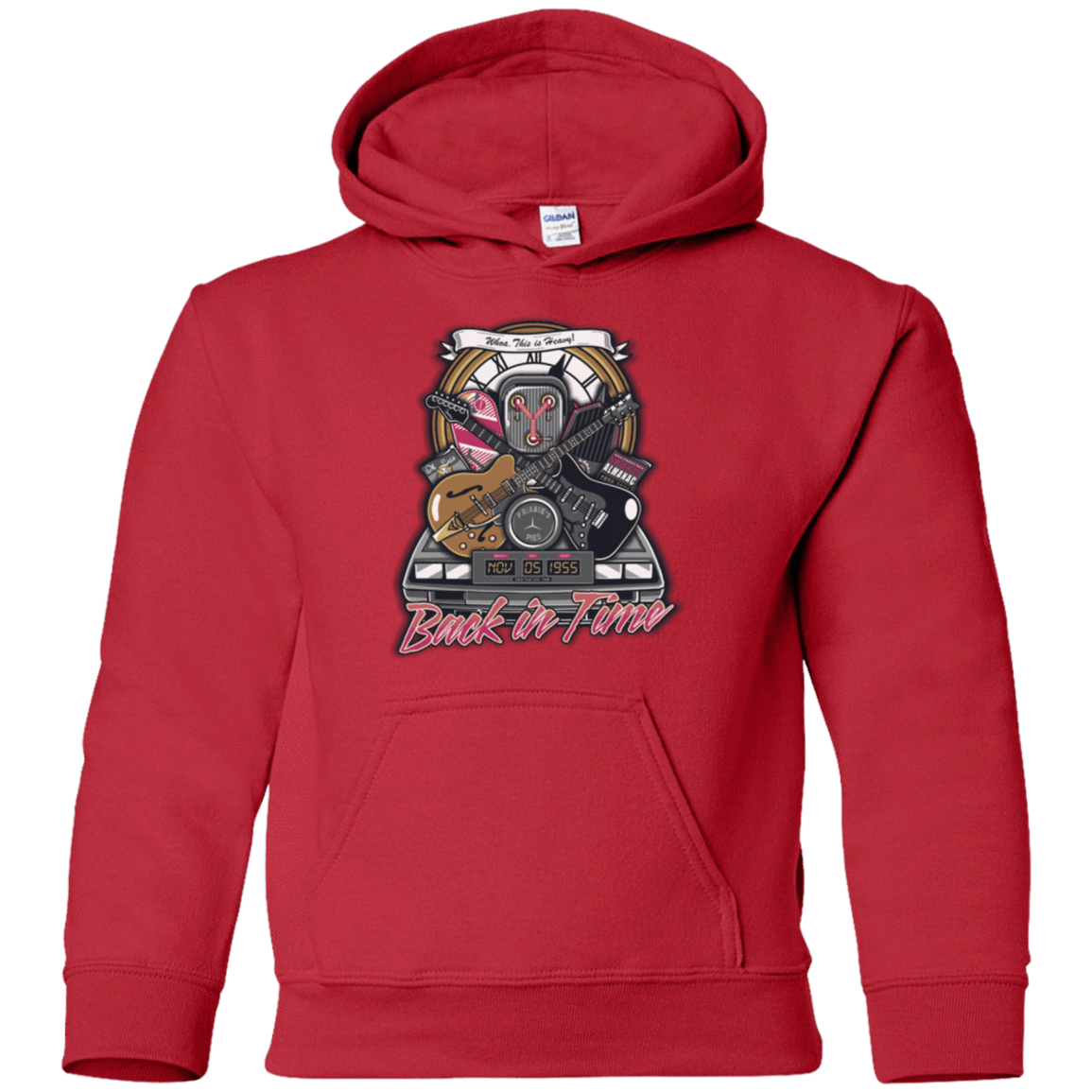 Sweatshirts Red / YS Back in time Youth Hoodie