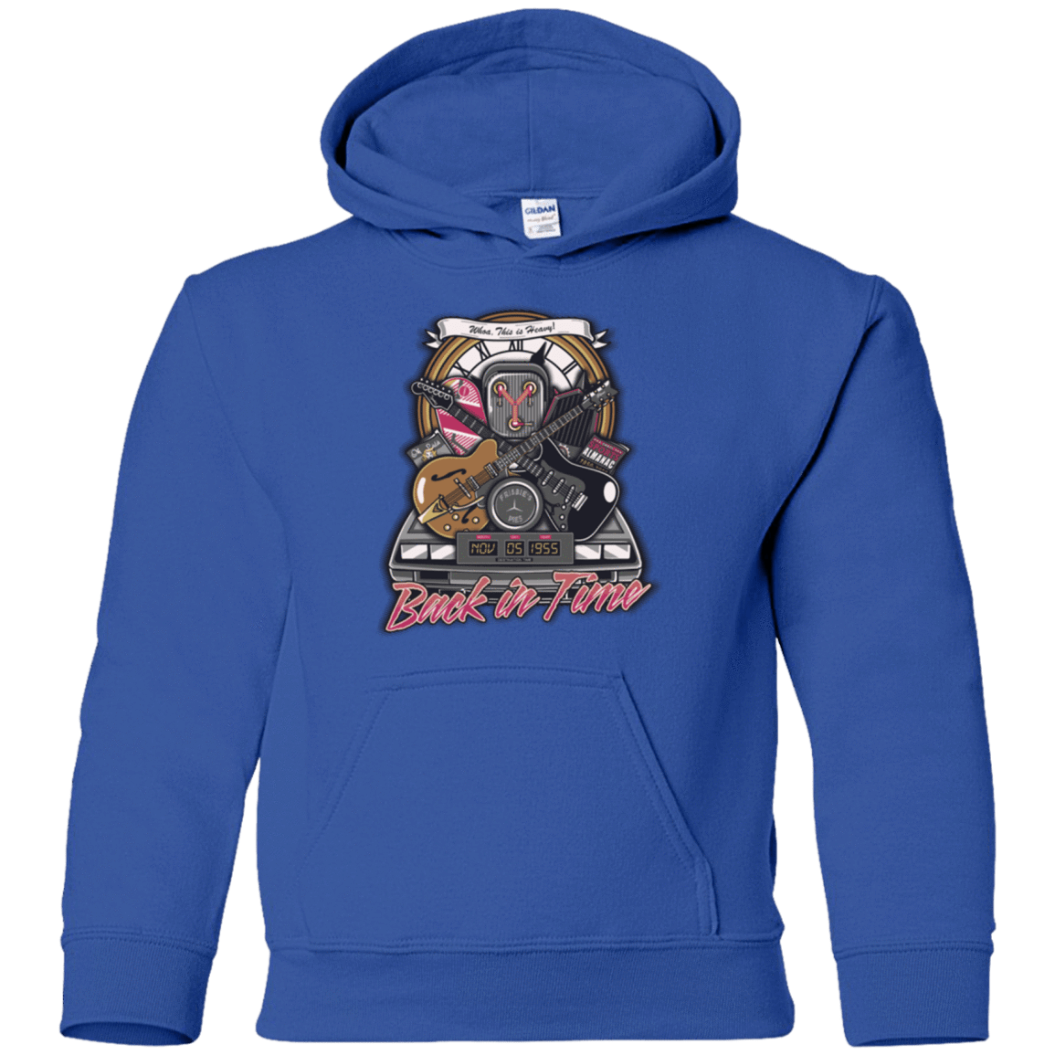Sweatshirts Royal / YS Back in time Youth Hoodie