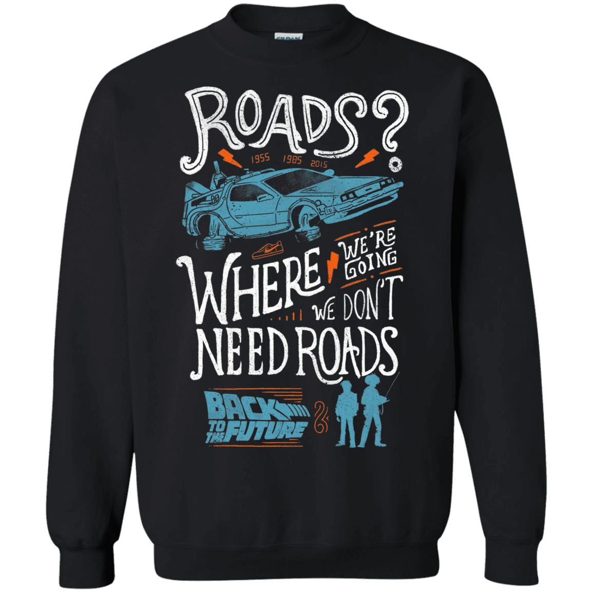 Sweatshirts Black / S Back to the Future Crewneck Sweatshirt