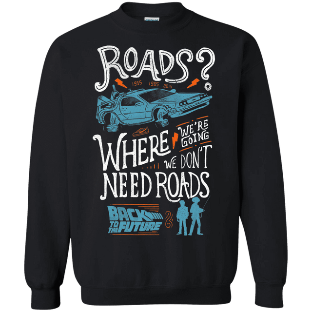 Sweatshirts Black / S Back to the Future Crewneck Sweatshirt