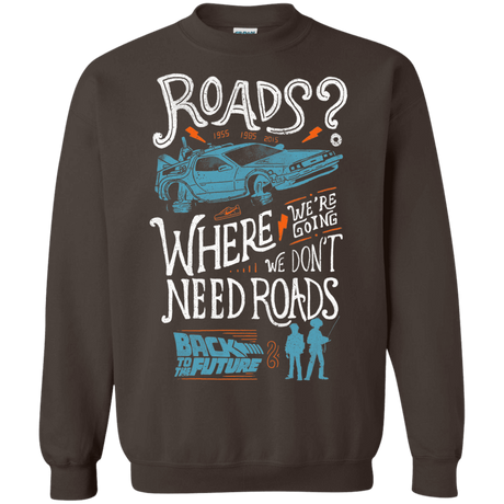 Sweatshirts Dark Chocolate / S Back to the Future Crewneck Sweatshirt