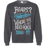 Sweatshirts Dark Heather / S Back to the Future Crewneck Sweatshirt