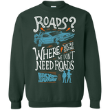 Sweatshirts Forest Green / S Back to the Future Crewneck Sweatshirt