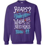 Sweatshirts Purple / S Back to the Future Crewneck Sweatshirt