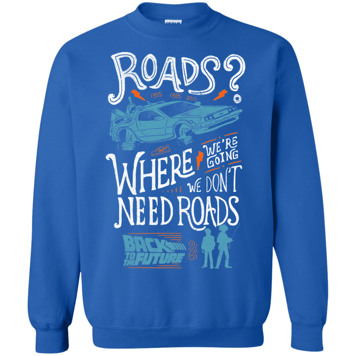 Sweatshirts Royal / S Back to the Future Crewneck Sweatshirt