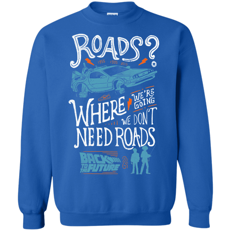 Sweatshirts Royal / S Back to the Future Crewneck Sweatshirt