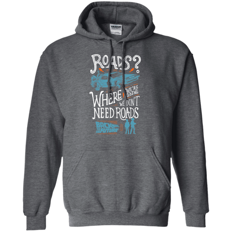 Sweatshirts Dark Heather / S Back to the Future Pullover Hoodie