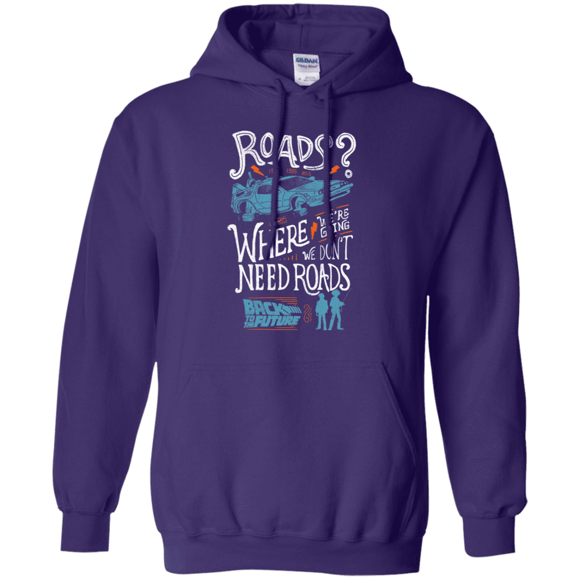 Sweatshirts Purple / S Back to the Future Pullover Hoodie