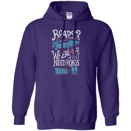 Sweatshirts Purple / S Back to the Future Pullover Hoodie