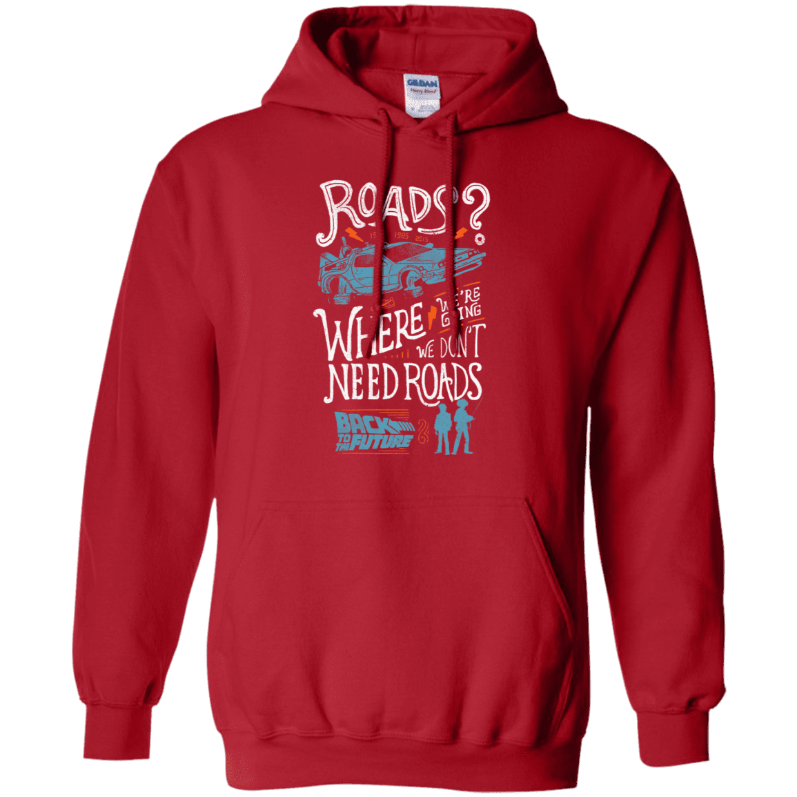 Sweatshirts Red / S Back to the Future Pullover Hoodie