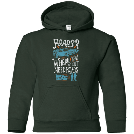 Sweatshirts Forest Green / YS Back to the Future Youth Hoodie