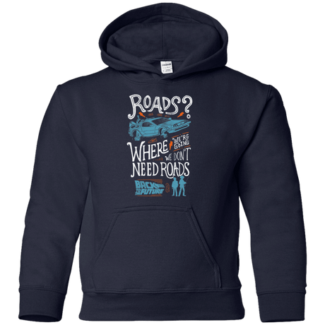 Sweatshirts Navy / YS Back to the Future Youth Hoodie