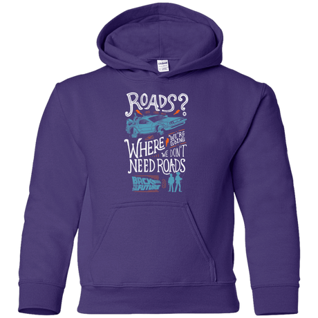 Sweatshirts Purple / YS Back to the Future Youth Hoodie