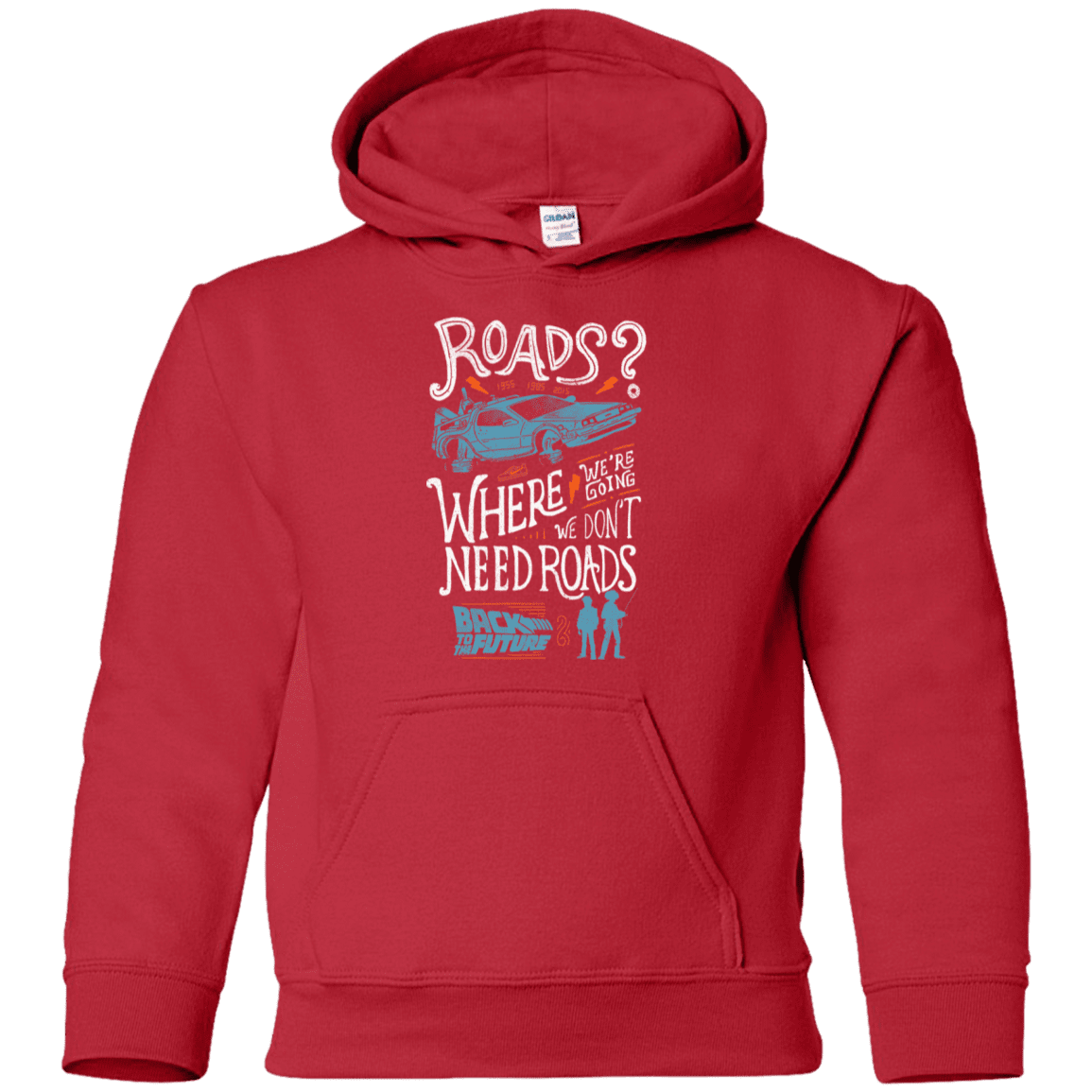 Sweatshirts Red / YS Back to the Future Youth Hoodie