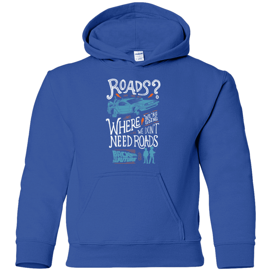 Sweatshirts Royal / YS Back to the Future Youth Hoodie