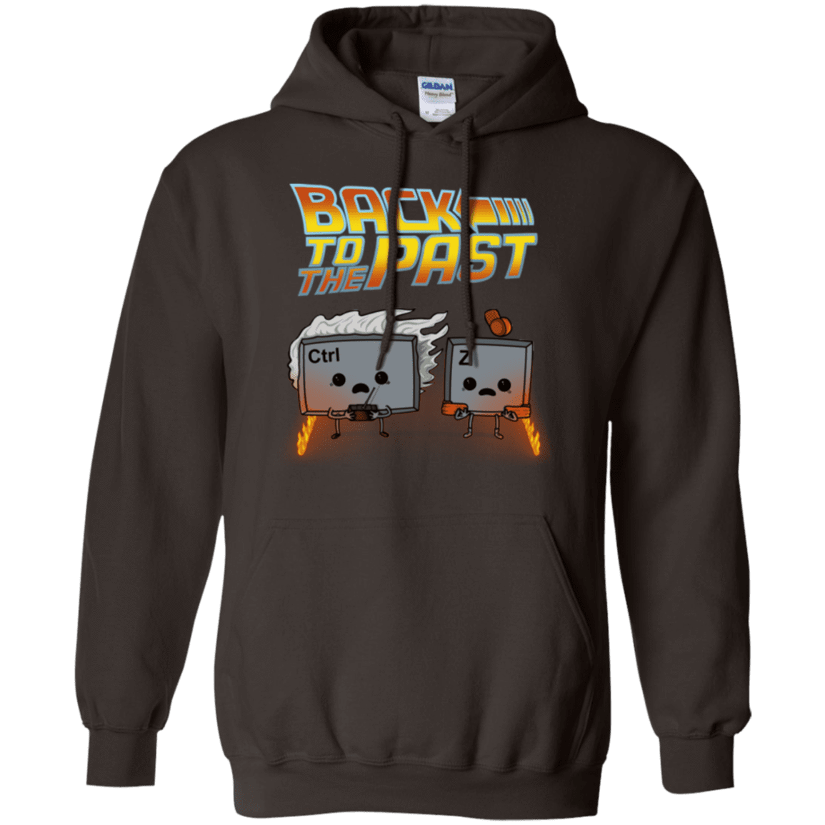Sweatshirts Dark Chocolate / Small Back To The Past Pullover Hoodie