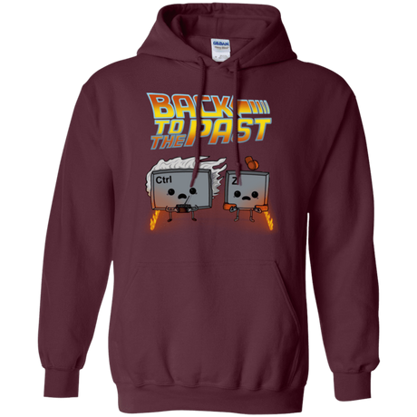 Sweatshirts Maroon / Small Back To The Past Pullover Hoodie