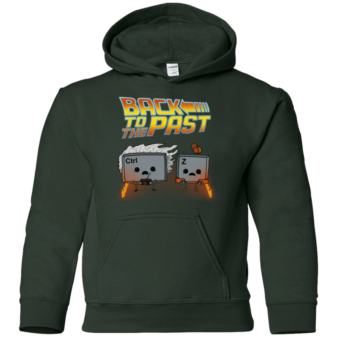 Sweatshirts Forest Green / YS Back To The Past Youth Hoodie