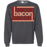 Sweatshirts Dark Heather / Small Bacon-Bacon-Bacon Crewneck Sweatshirt
