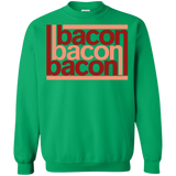 Sweatshirts Irish Green / Small Bacon-Bacon-Bacon Crewneck Sweatshirt