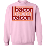 Sweatshirts Light Pink / Small Bacon-Bacon-Bacon Crewneck Sweatshirt