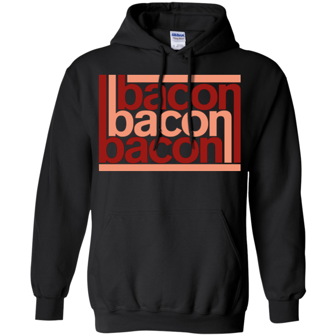 Sweatshirts Black / Small Bacon-Bacon-Bacon Pullover Hoodie