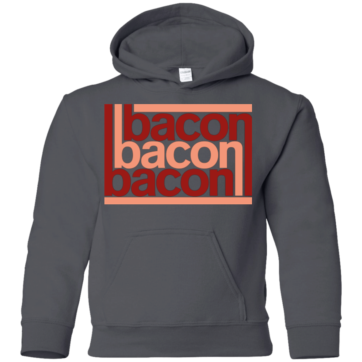 Sweatshirts Charcoal / YS Bacon-Bacon-Bacon Youth Hoodie