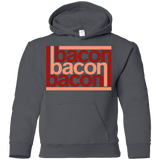 Sweatshirts Charcoal / YS Bacon-Bacon-Bacon Youth Hoodie