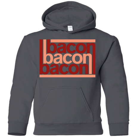 Sweatshirts Charcoal / YS Bacon-Bacon-Bacon Youth Hoodie