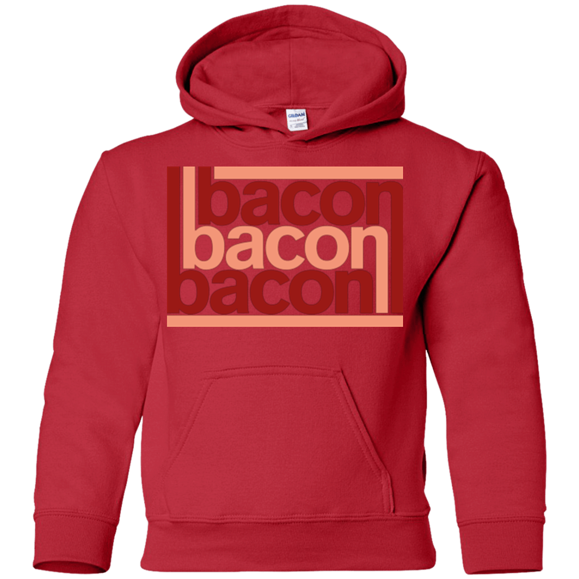 Sweatshirts Red / YS Bacon-Bacon-Bacon Youth Hoodie