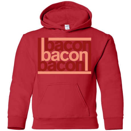 Sweatshirts Red / YS Bacon-Bacon-Bacon Youth Hoodie