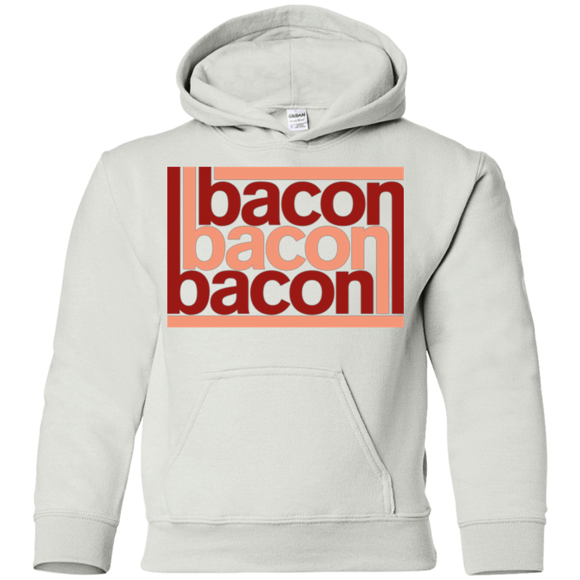 Sweatshirts White / YS Bacon-Bacon-Bacon Youth Hoodie