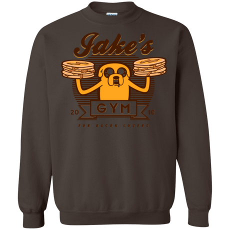 Sweatshirts Dark Chocolate / Small Bacon lovers gym Crewneck Sweatshirt