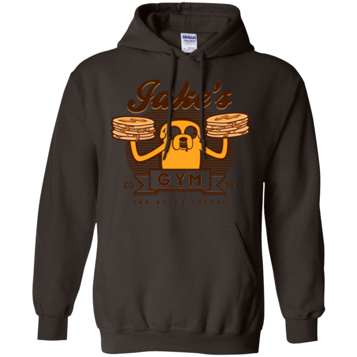Sweatshirts Dark Chocolate / Small Bacon lovers gym Pullover Hoodie