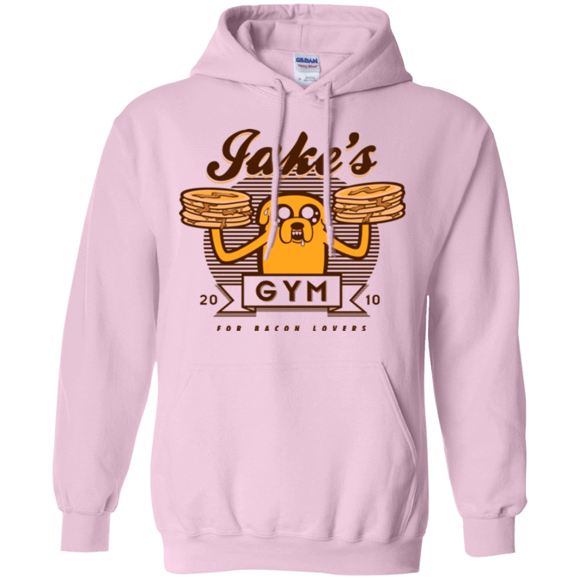 Sweatshirts Light Pink / Small Bacon lovers gym Pullover Hoodie