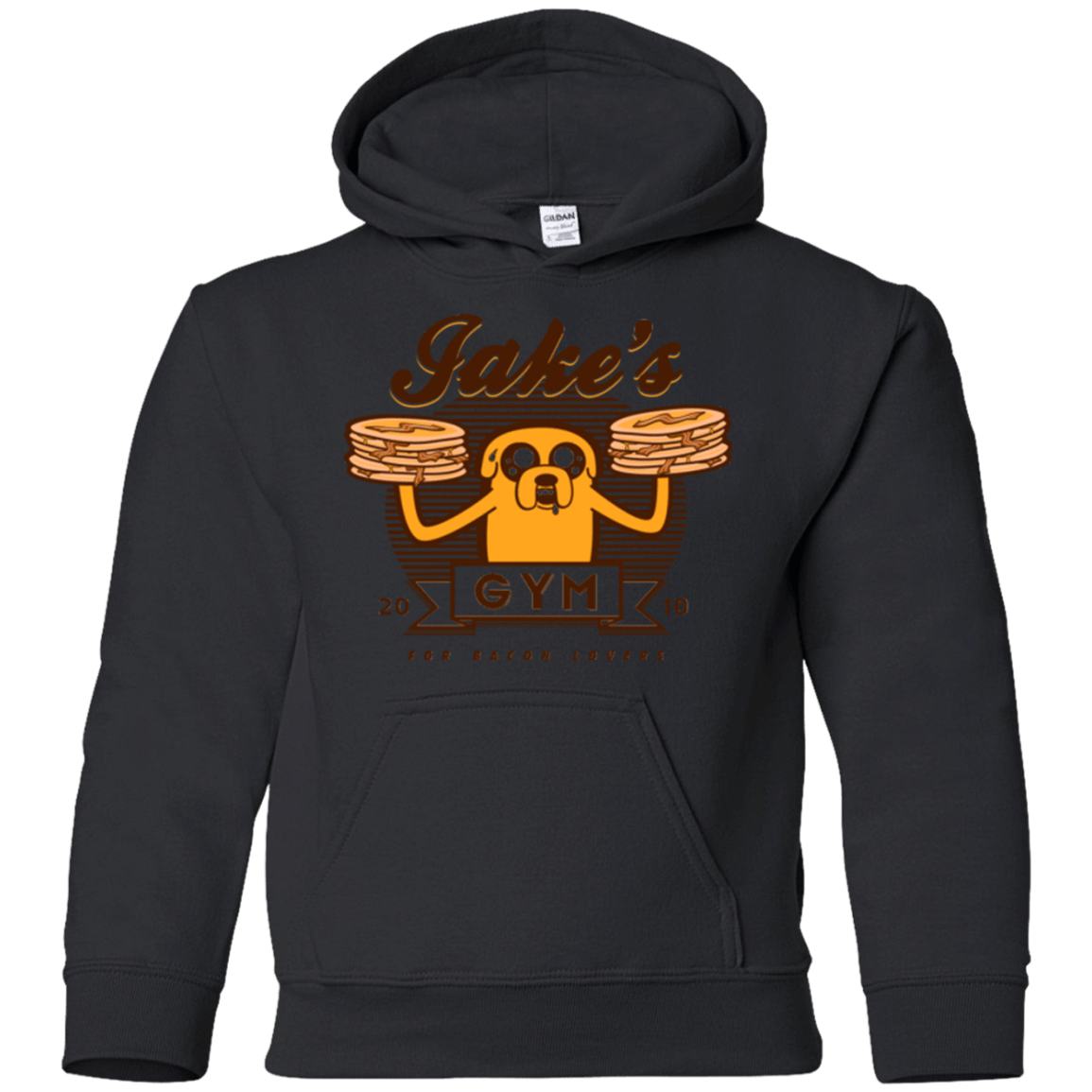 Sweatshirts Black / YS Bacon lovers gym Youth Hoodie