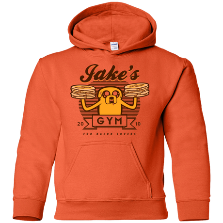 Sweatshirts Orange / YS Bacon lovers gym Youth Hoodie