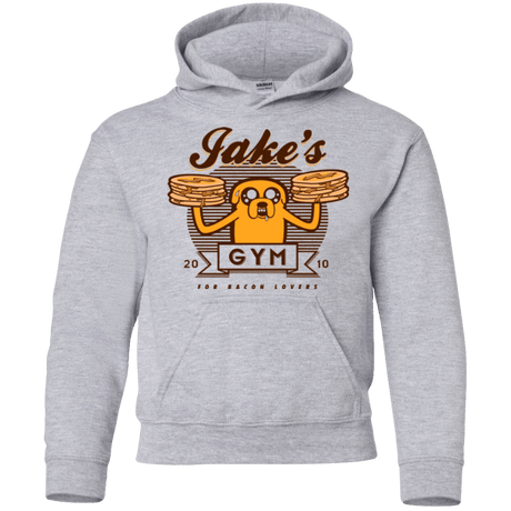 Sweatshirts Sport Grey / YS Bacon lovers gym Youth Hoodie