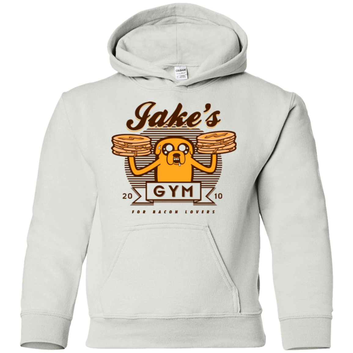 Sweatshirts White / YS Bacon lovers gym Youth Hoodie