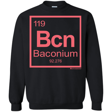 Sweatshirts Black / Small Baconium Crewneck Sweatshirt