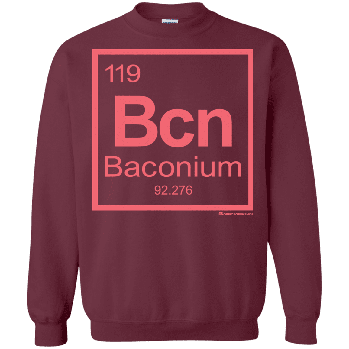 Sweatshirts Maroon / Small Baconium Crewneck Sweatshirt