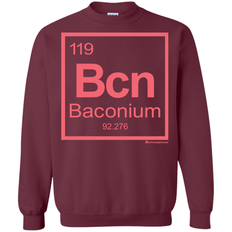 Sweatshirts Maroon / Small Baconium Crewneck Sweatshirt