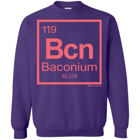 Sweatshirts Purple / Small Baconium Crewneck Sweatshirt