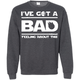Sweatshirts Dark Heather / Small Bad Feeling Crewneck Sweatshirt