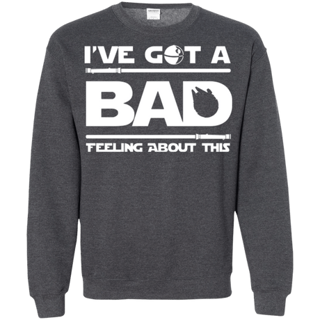 Sweatshirts Dark Heather / Small Bad Feeling Crewneck Sweatshirt
