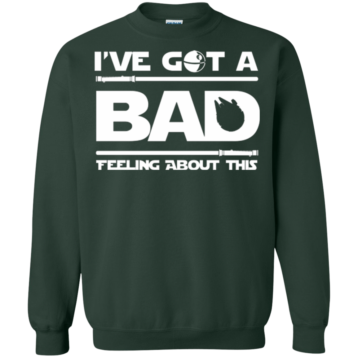 Sweatshirts Forest Green / Small Bad Feeling Crewneck Sweatshirt