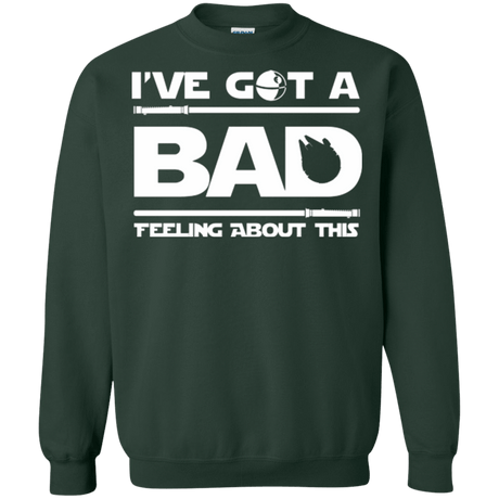 Sweatshirts Forest Green / Small Bad Feeling Crewneck Sweatshirt
