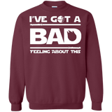 Sweatshirts Maroon / Small Bad Feeling Crewneck Sweatshirt