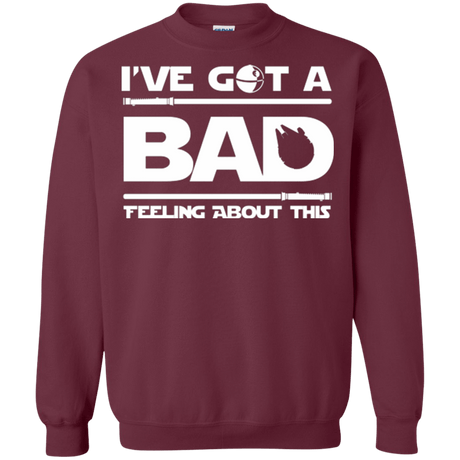 Sweatshirts Maroon / Small Bad Feeling Crewneck Sweatshirt
